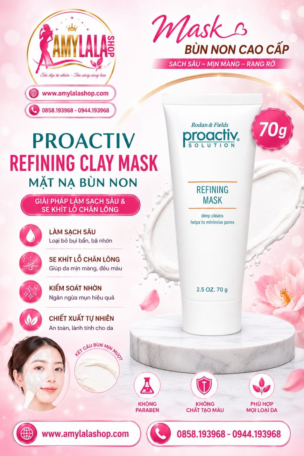 Mặt nạ bùn non Proactiv Solution Refining Clay Mask (70g) - 0858193968 - 0944193968 - amylalashop.com -