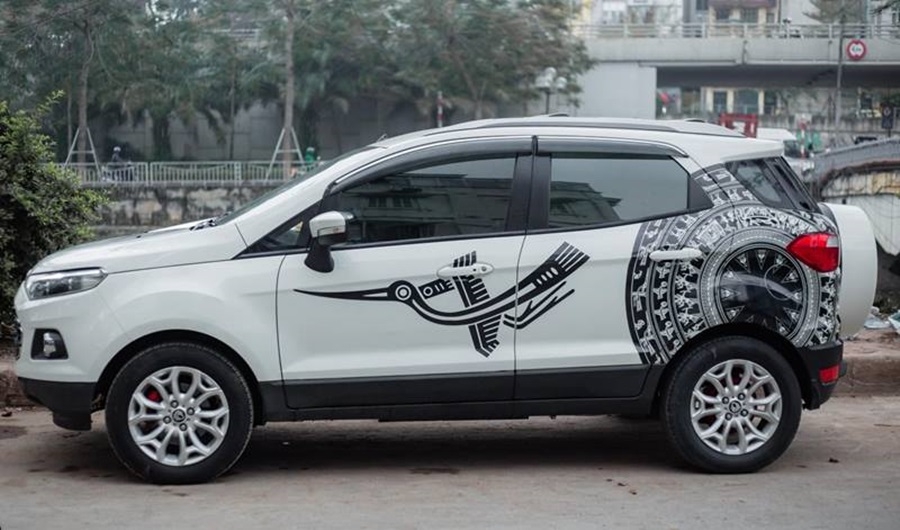 【TOP】11+ Mẫu decal tem xe hình hoa văn trống đồng đẹp cho ô tô