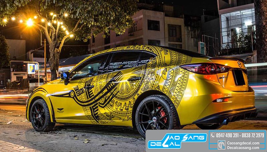 【TOP】11+ Mẫu decal tem xe hình hoa văn trống đồng đẹp cho ô tô