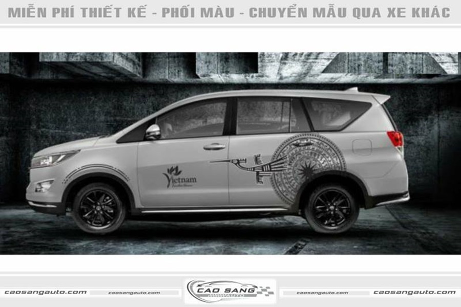 【TOP】11+ Mẫu decal tem xe hình hoa văn trống đồng đẹp cho ô tô