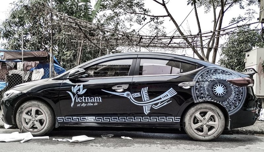 【TOP】11+ Mẫu decal tem xe hình hoa văn trống đồng đẹp cho ô tô