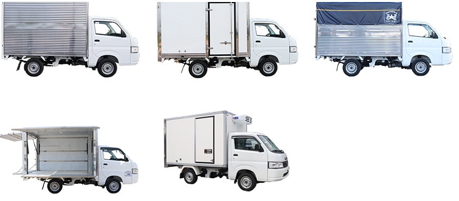 Các loại mẫu thùng xe tải Suzuki Carry Pro 2022