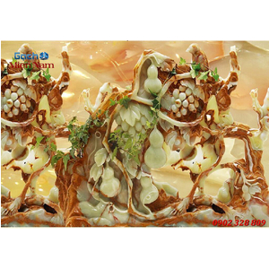 Mẫu gạch 3D men sứ giả ngọc GN157