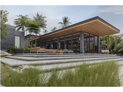 Mẫu nhà kính một tầng ven sông khiến nhiều người mê đắm