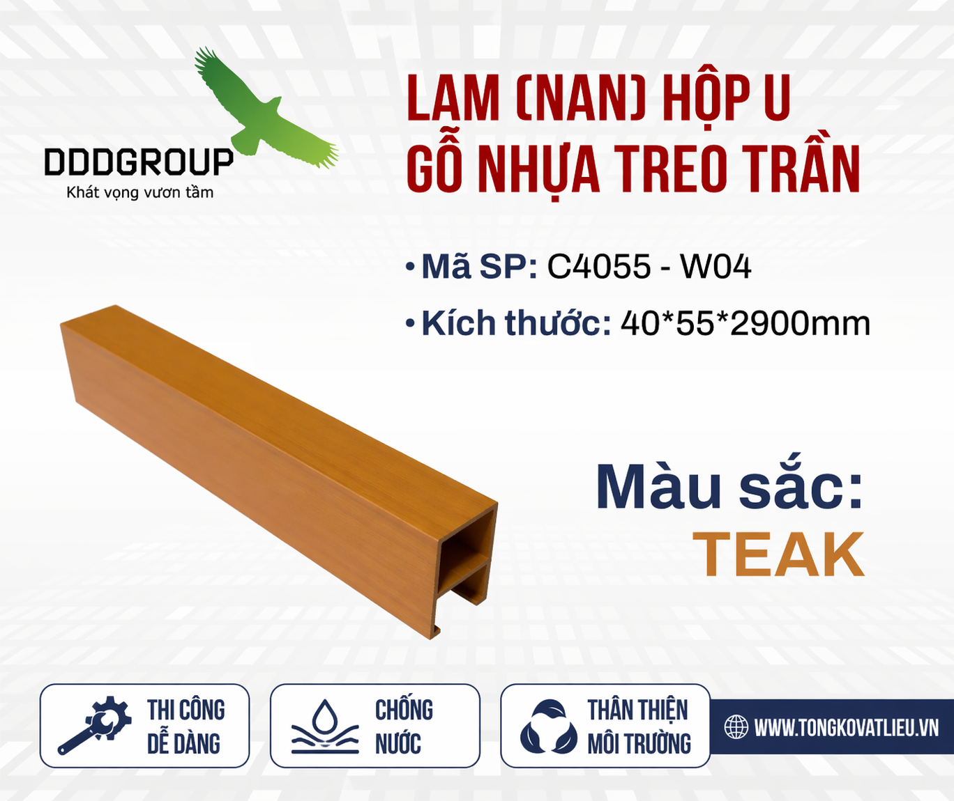 EW- Lam nhựa thả trần
