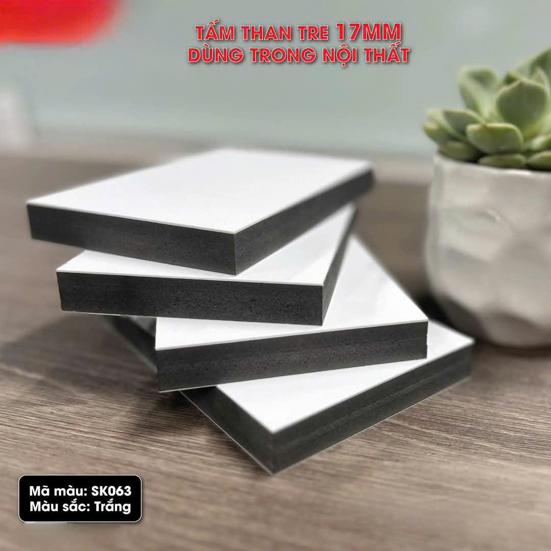 Tấm ốp sợi than tre SK PHỦ PET 8mm - 17mm ( dùng làm nội thất) TẠI HCM