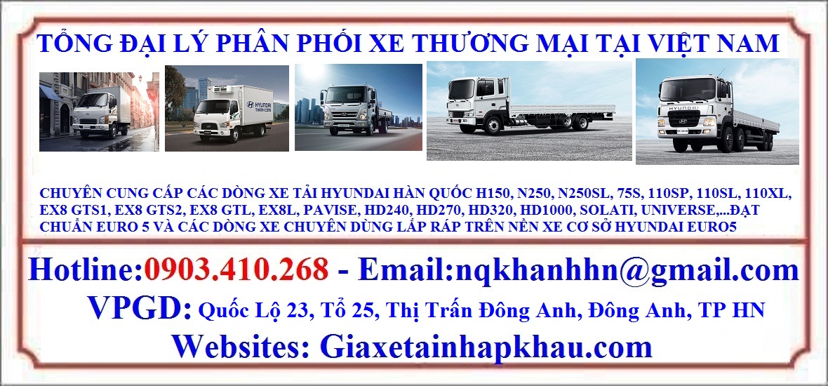 Mẫu thùng bạt Hyundai Mighty W750L của Công ty CP Cơ Khí và Xây Dựng Giao Thông Vận Tải - Hotline 0903.410.268