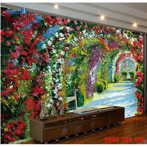 Mẫu tranh 3d ốp tường đẹp HTM42