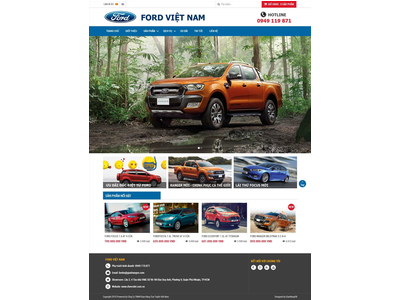 Mẫu website Ford