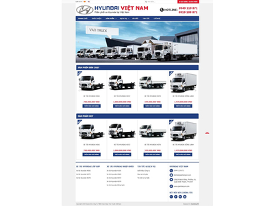 Mẫu website HuynDai Việt Nam