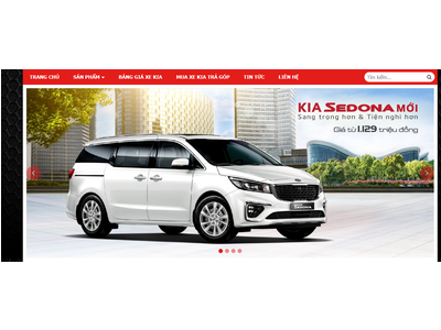 Mẫu website Kia Long Biên