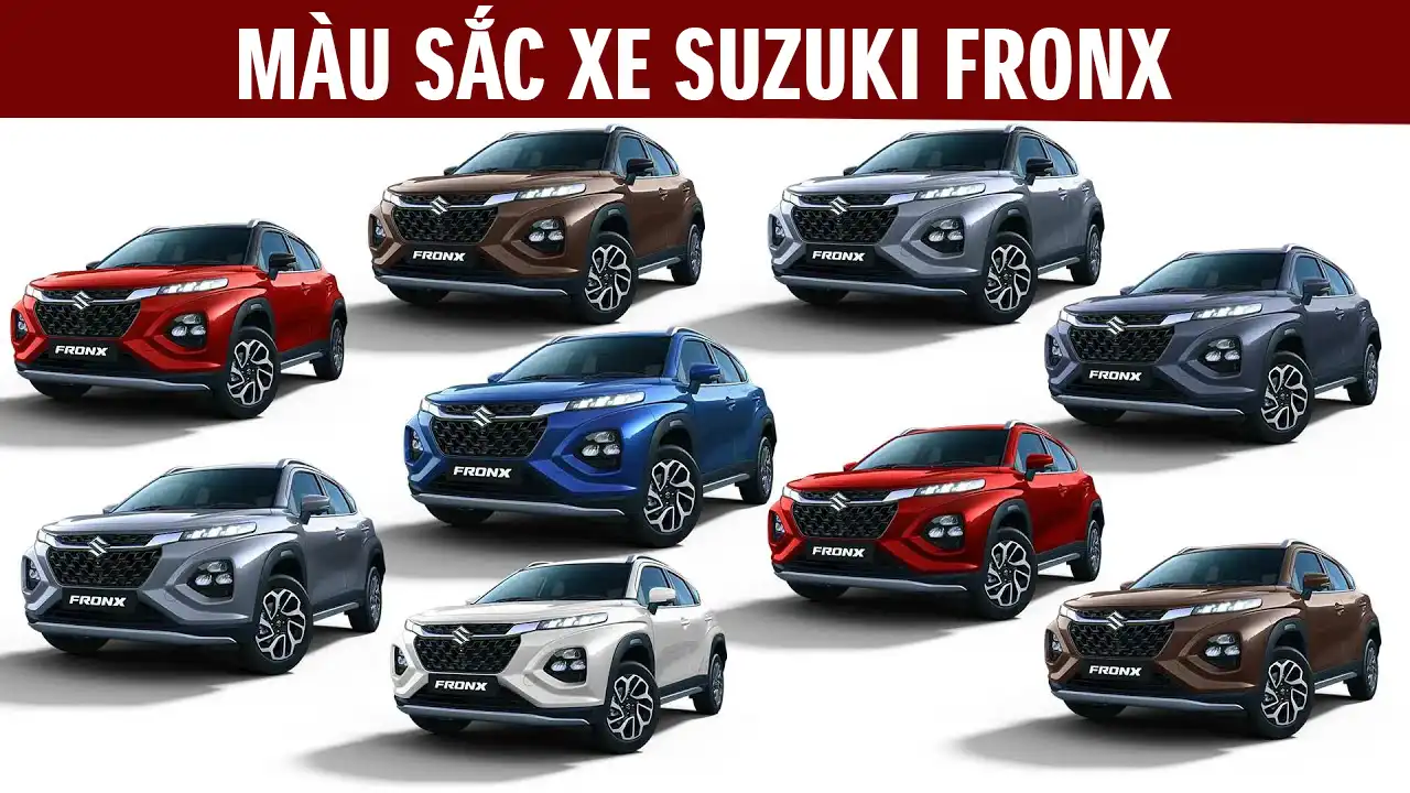 Xe Suzuki Fronx có nhiều màu sắc lựa chọn giúp quý khách hàng thể hiện cá tính của mình theo màu xe