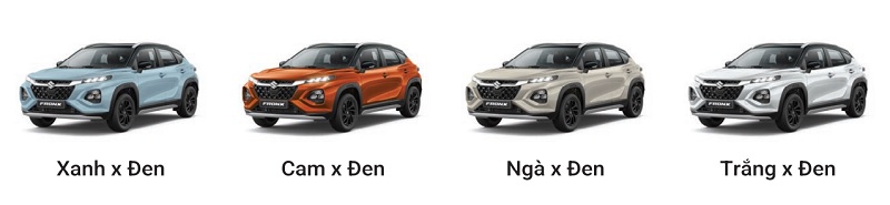Suzuki Fronx GLX Plus bản cao nhất có 4 màu xe