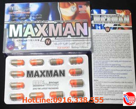 Thuốc Cường Dương Thảo Dược Maxman IV 3800 mg Penis Enlargement