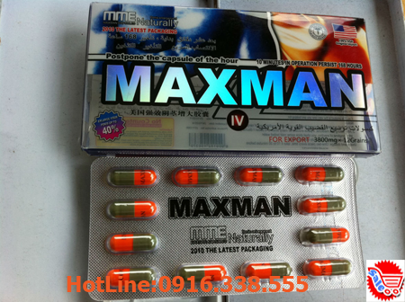 Thuốc Cường Dương Thảo Dược Maxman IV 3800 mg Penis Enlargement