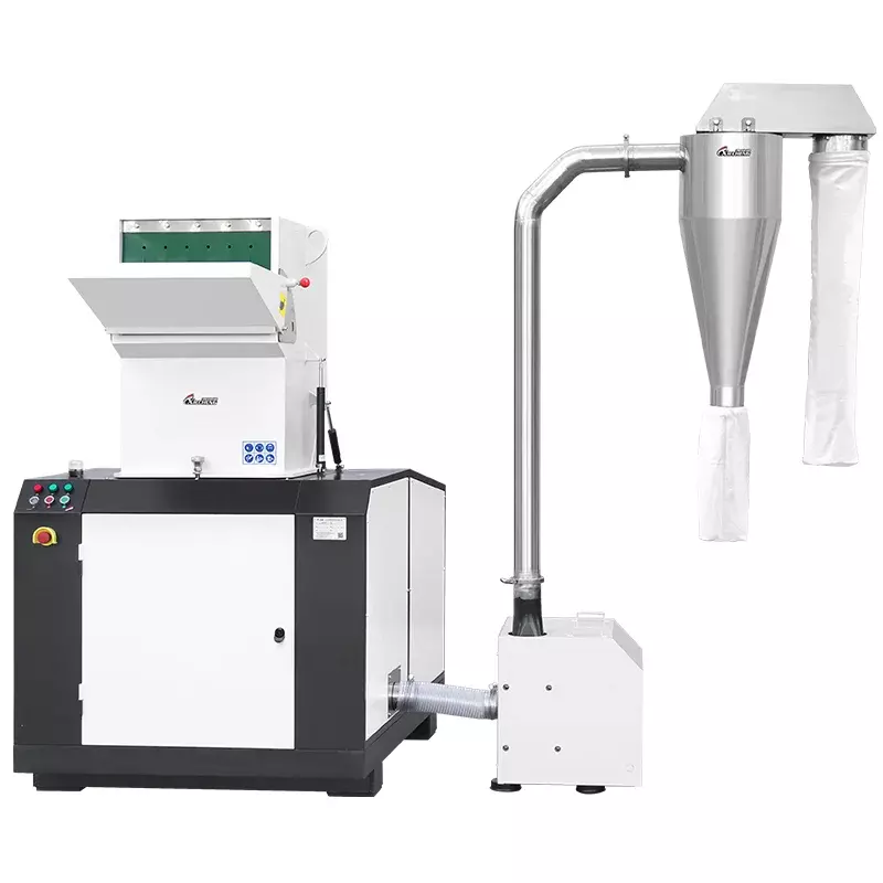Máy Băm Nhựa Chống Ồn Và Bộ Gom Liệu
