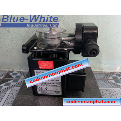 Máy bơm định lượng hóa chất Blue White hay còn gọi là bơm định lượng hóa chất Chem Feed