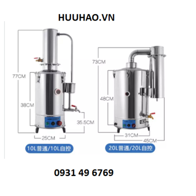 Máy cất nước 1 lần tự động 20lít/ giờ YAZD-20A