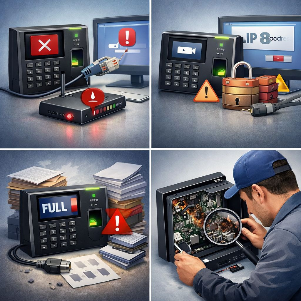 Máy Chấm Công Không Đồng Bộ Dữ Liệu – Nguyên Nhân Và Cách Khắc Phục