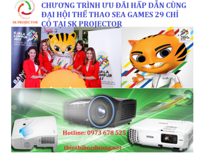 Mừng Sea Games 29 Sk Projector khuyến mãi giảm giá lên tới 50%