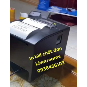 Giấy in bill chốt đơn Livestream Facebook