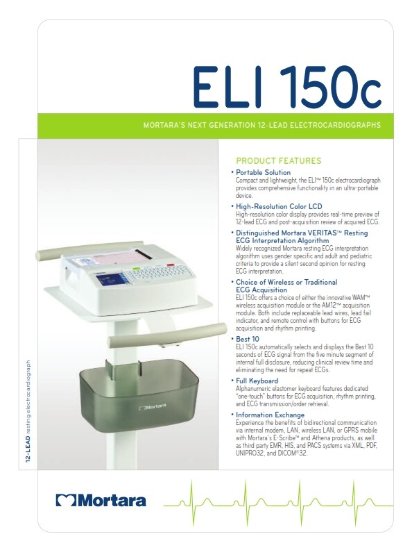 Máy điện tim 12 kênh ELi 150C