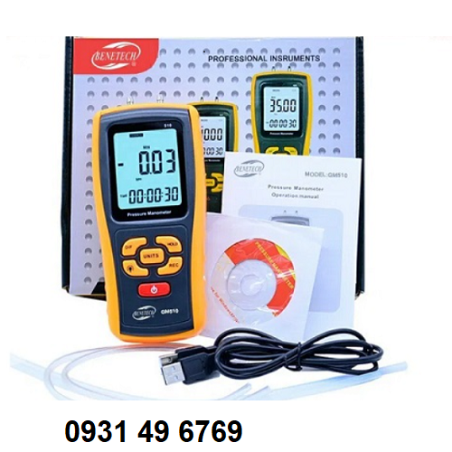 MÁY ĐO ÁP SUẤT ÁP LỰC TỐI ĐA BENETECH GM510