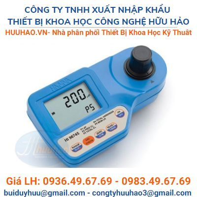 Máy đo Clo/Độ cứng/Sắt LR/PH Hanna HI96745 (6.5 - 8.5 pH)