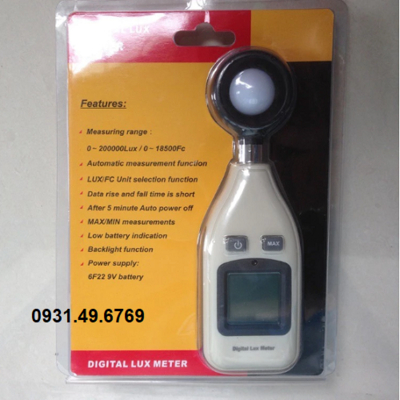 Máy đo cường độ ánh sáng Benetech GM1010