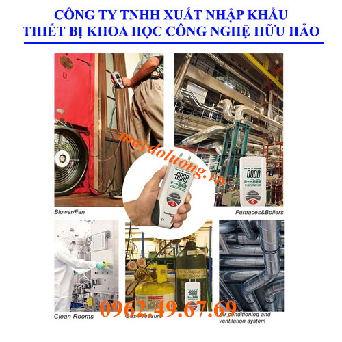 máy đo độ chênh áp suất ht 1890