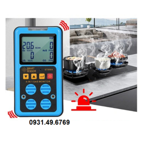 MÁY ĐO KHÍ ĐỘC 4 LOẠI KHÍ O2, CO, LEL,H2S SMARTSENSOR ST8904
