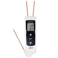 MÁY ĐO NHIỆT ĐỘ BẰNG HỒNG NGOẠI VÀ ĐẦU ĐO KIM LOẠI TLC 730