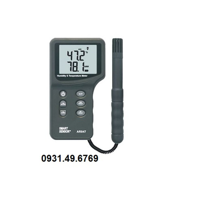 MÁY ĐO NHIỆT ĐỘ VÀ ĐỘ ẨM KHÔNG KHÍ CẦM TAY SMARTSENSOR AR847
