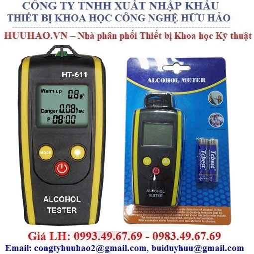 Máy đo nồng độ cồn trong hơi thở Alcohol meter HT-611