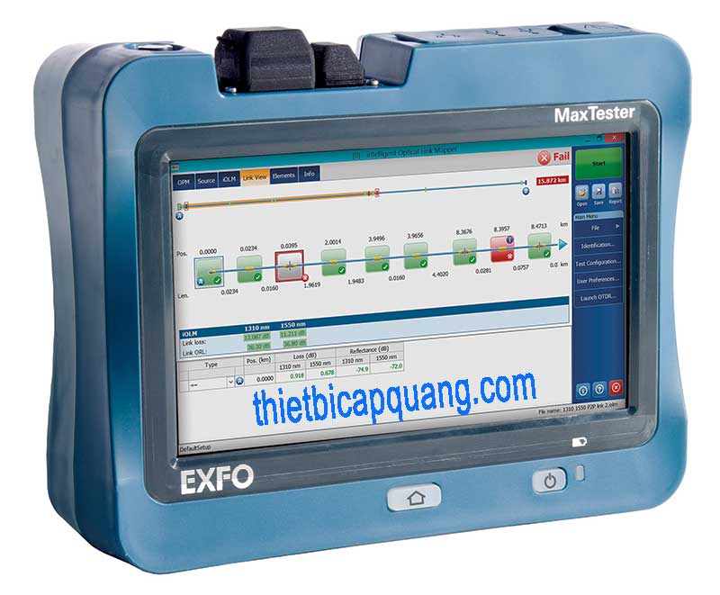 Máy đo OTDR EXFO MAX-730D – Giải pháp đột phá cho đo kiểm mạng cáp quang