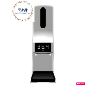 Máy đo thân nhiệt và phun khử khuẩn tự động