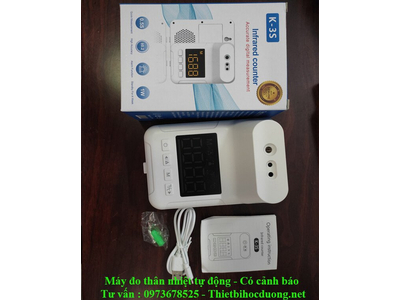 Máy đo thân nhiệt tự động treo tường cho lớp học