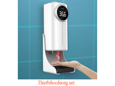 Máy rửa tay, đo thân nhiệt trán và tay 2 in 1