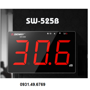 MÁY ĐO TIẾNG ỒN TREO TƯỜNG SNDWAY SW-525B CÓ LƯU VÀ XUẤT DỮ LIỆU