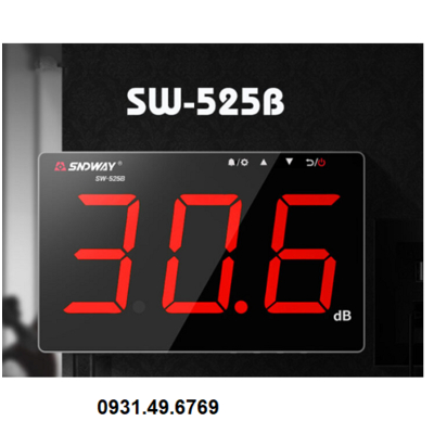MÁY ĐO TIẾNG ỒN TREO TƯỜNG SNDWAY SW-525B CÓ LƯU VÀ XUẤT DỮ LIỆU