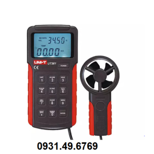 MÁY ĐO TỐC ĐỘ, LƯU LƯỢNG GIÓ VÀ NHIỆT ĐỘ UNI-T UT361