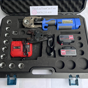 Máy ép cos - Cắt cáp 2 in 1 dùng Pin GES-300C-2