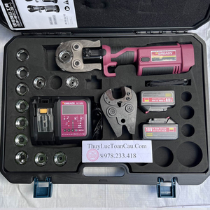 Máy ép cos - Cắt cáp 2 in 1 dùng Pin GES-300C-2