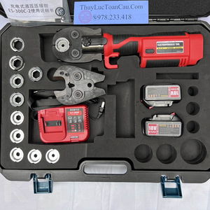 Máy ép cos - Cắt cáp 2 in 1 dùng Pin GES-300C-2