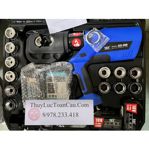 Máy ép cos thủy lực dùng Pin TCT EZS-400 Blue