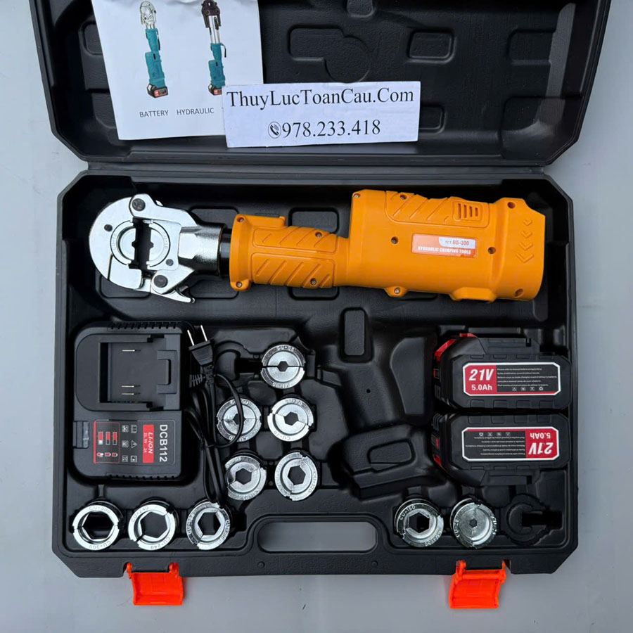 Máy ép cos thủy lực dùng Pin BS-300