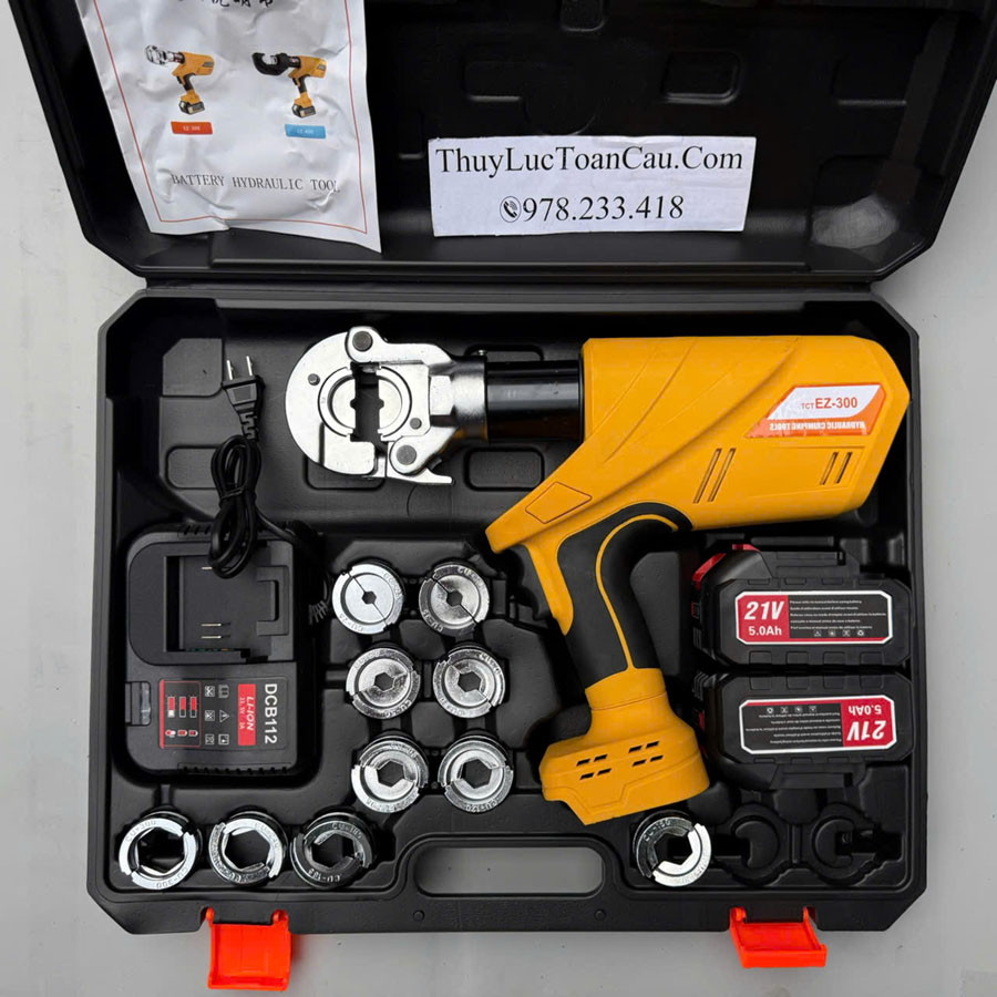 Máy ép cos thủy lực dùng pin TCT EZ-300