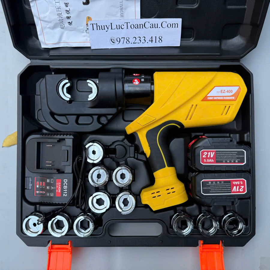 Máy ép cos thủy lực dùng pin TPT EZ-400