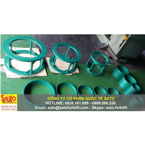 Dịch vụ ép lốp xe nâng - ép vỏ xe nâng - ép bánh xe nâng