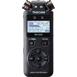 Máy ghi âm Tascam DR-05X 2-Input / 2-Track Portable Audio Recorder with Onboard Stereo Microphone